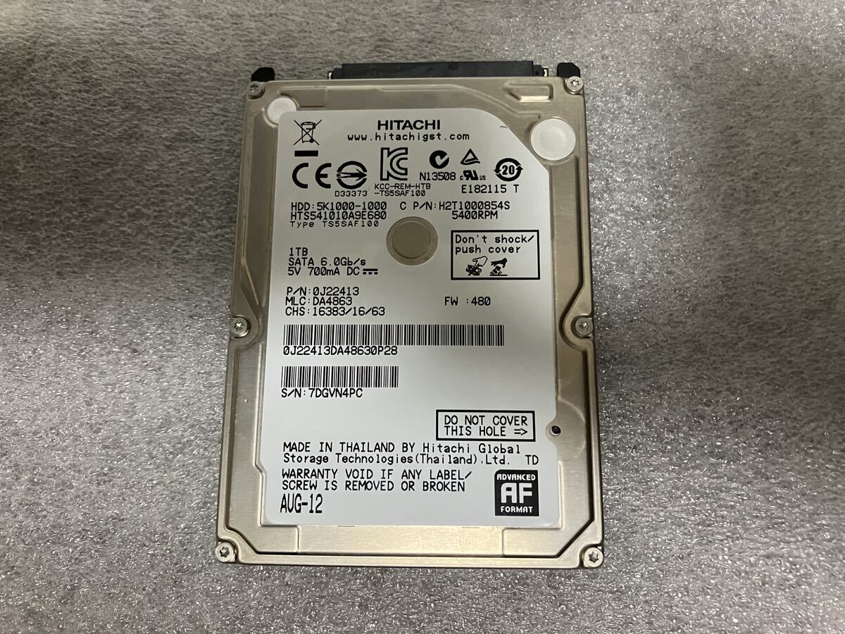 HDD 1TBGB×10個 動作確認済み HDD 1TBGB×20個 動作確認済み