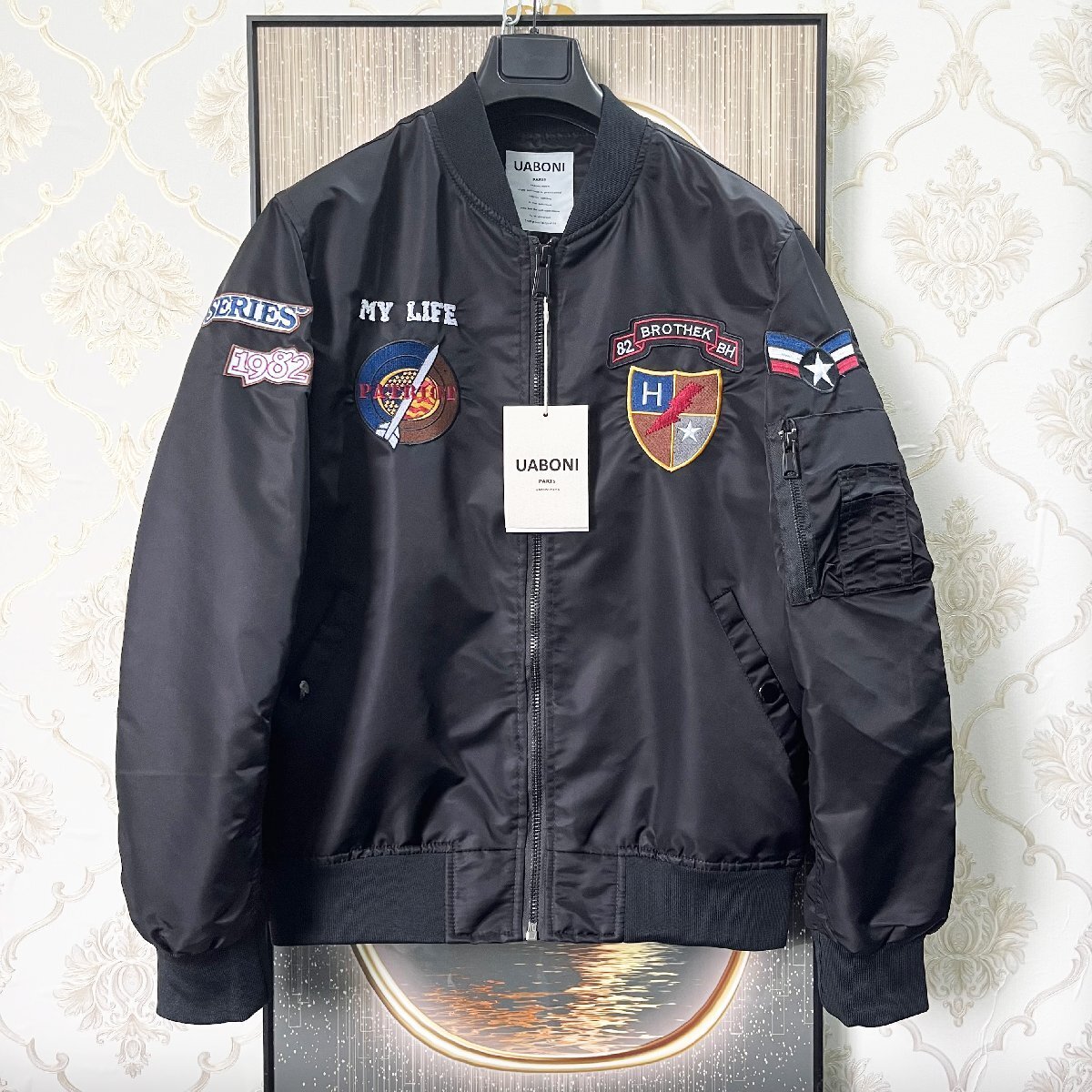 新品タグ付きUABONI*Paris* メンズ薄手ジャケット 春夏 L/48（最高級EU 