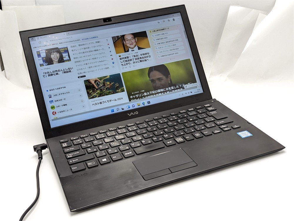 保証付 高速SSD Wi-Fi有 13.3型 ノートパソコン SONY VJPB11C11N 中古