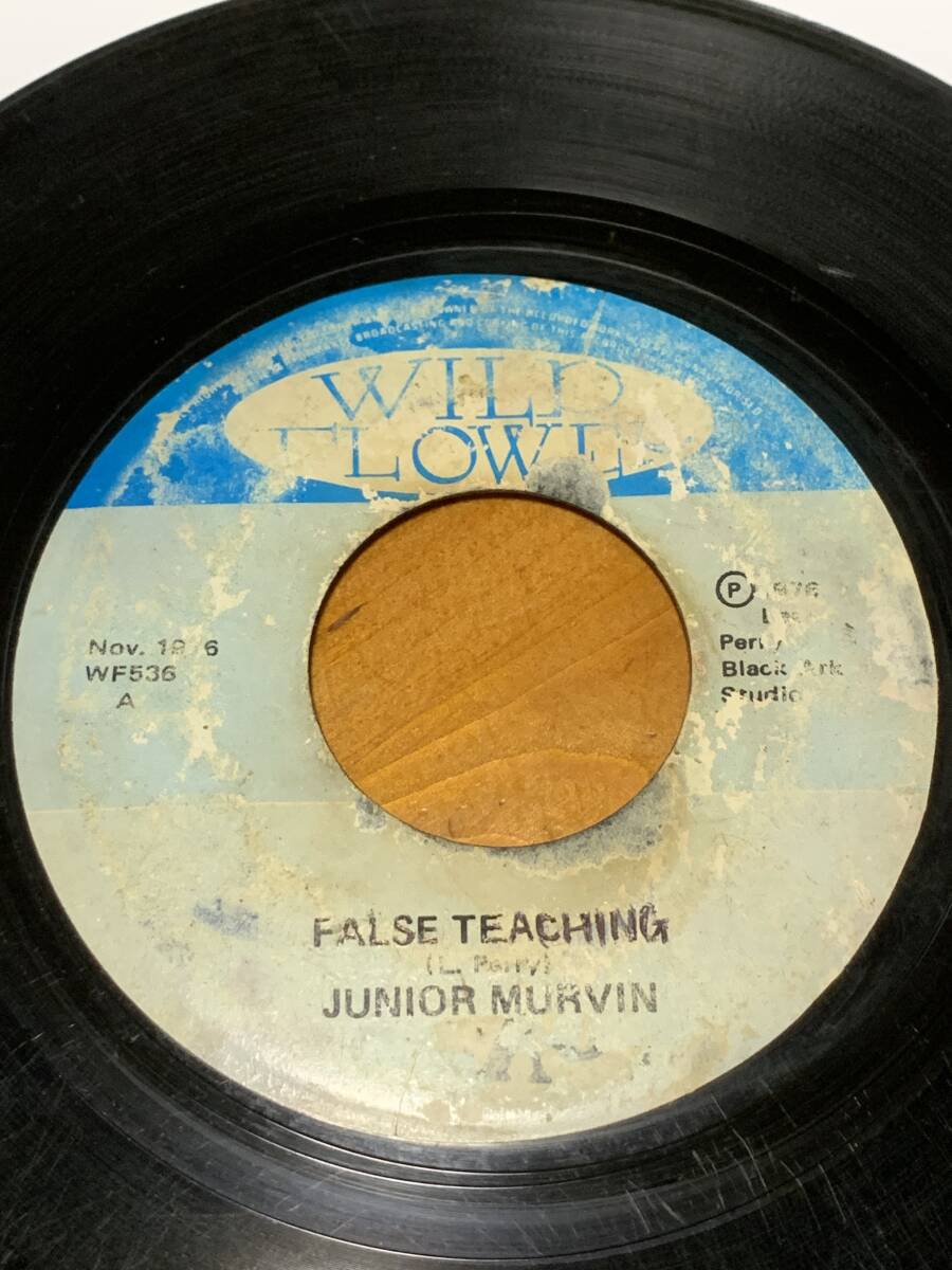 【傷や汚れあり】オリジナル盤 7inch シングルレコード JUNIOR MURVIN FALSE TEACHING / THE ...