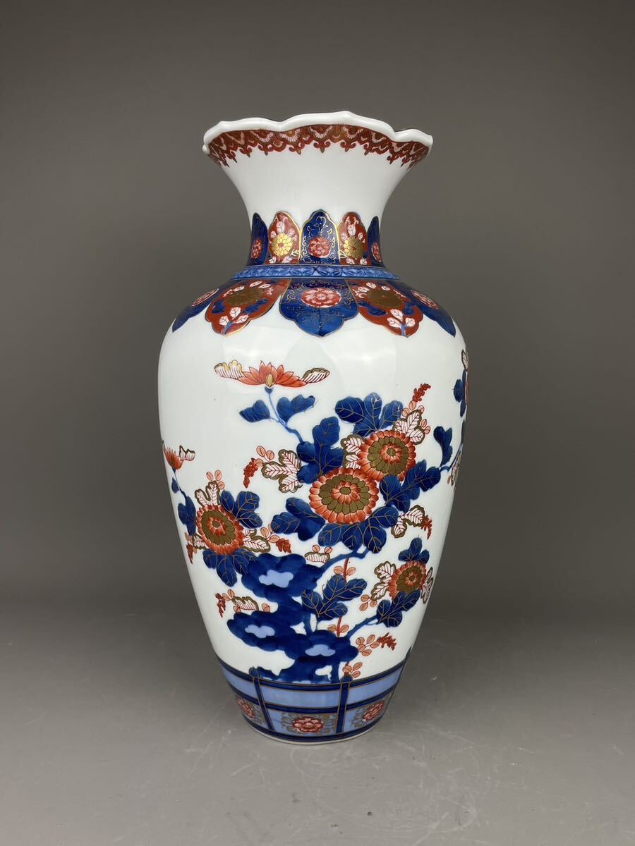 有田焼 古許窯 菊水作 飾り壷 有田焼 古許窯 菊水作 花瓶 壺