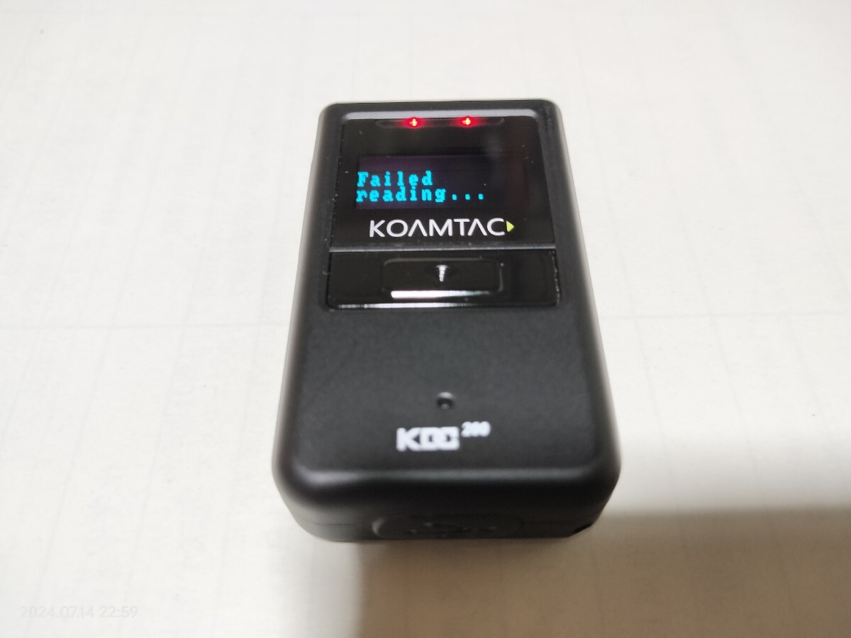 KDC20 バーコードリーダー ビーム 美品 バーコードリーダー☆KDC20