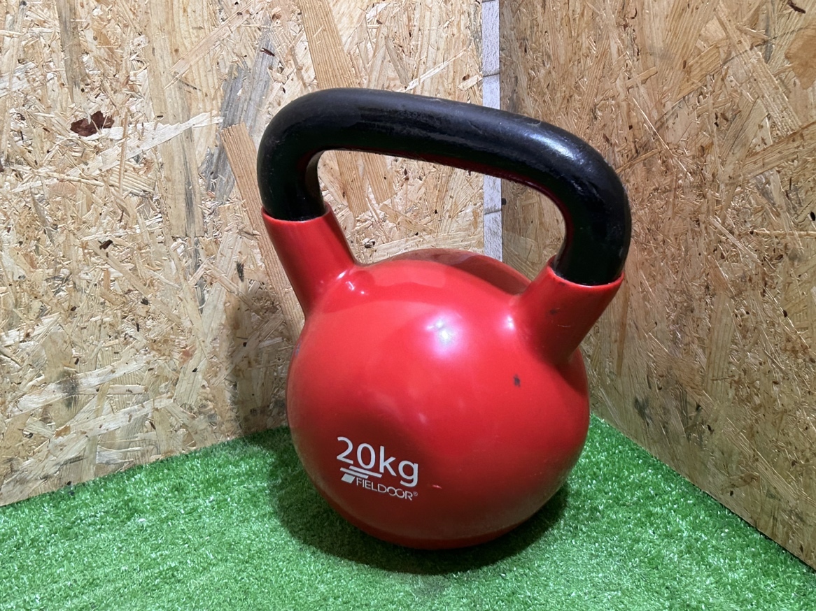 FIELDDOOR 20kg ケトルベル 赤 Amazon | FIELDOOR ケトルベル 20kg PVCコーティング 音軽減