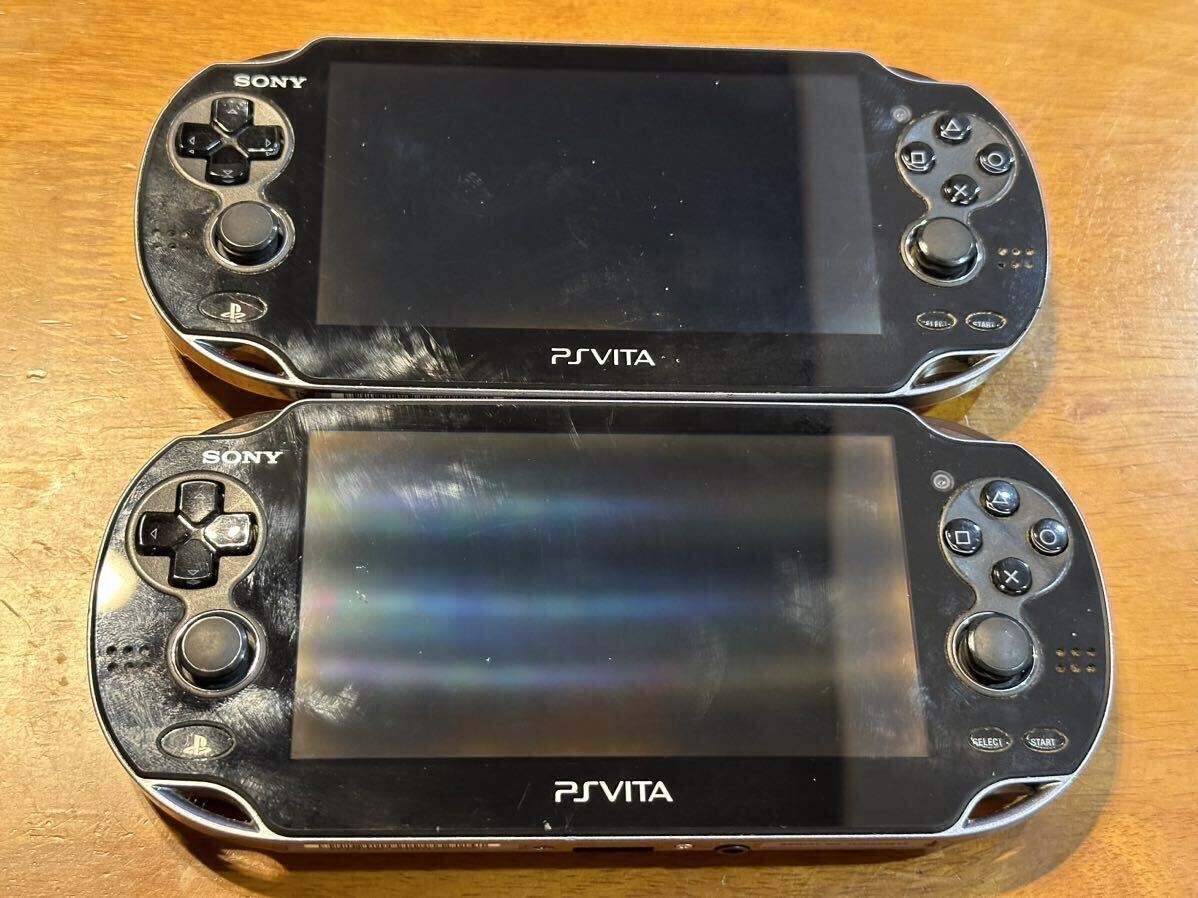 5-136【美品】PSVITA PCH-1000 クリスタル・ブラック 箱付き ソニーPS Vita 限定クリスタル・ブラックモデル