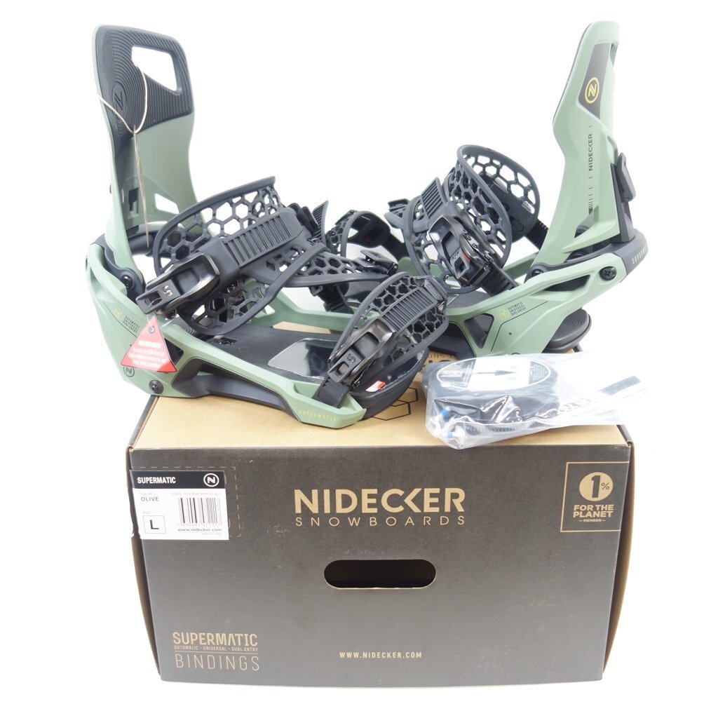 ナイデッカー　スーパーマチック　オリーブ　Mサイズ 24-25モデル. NIDECKER .『 SUPER MATIC 』. Olive