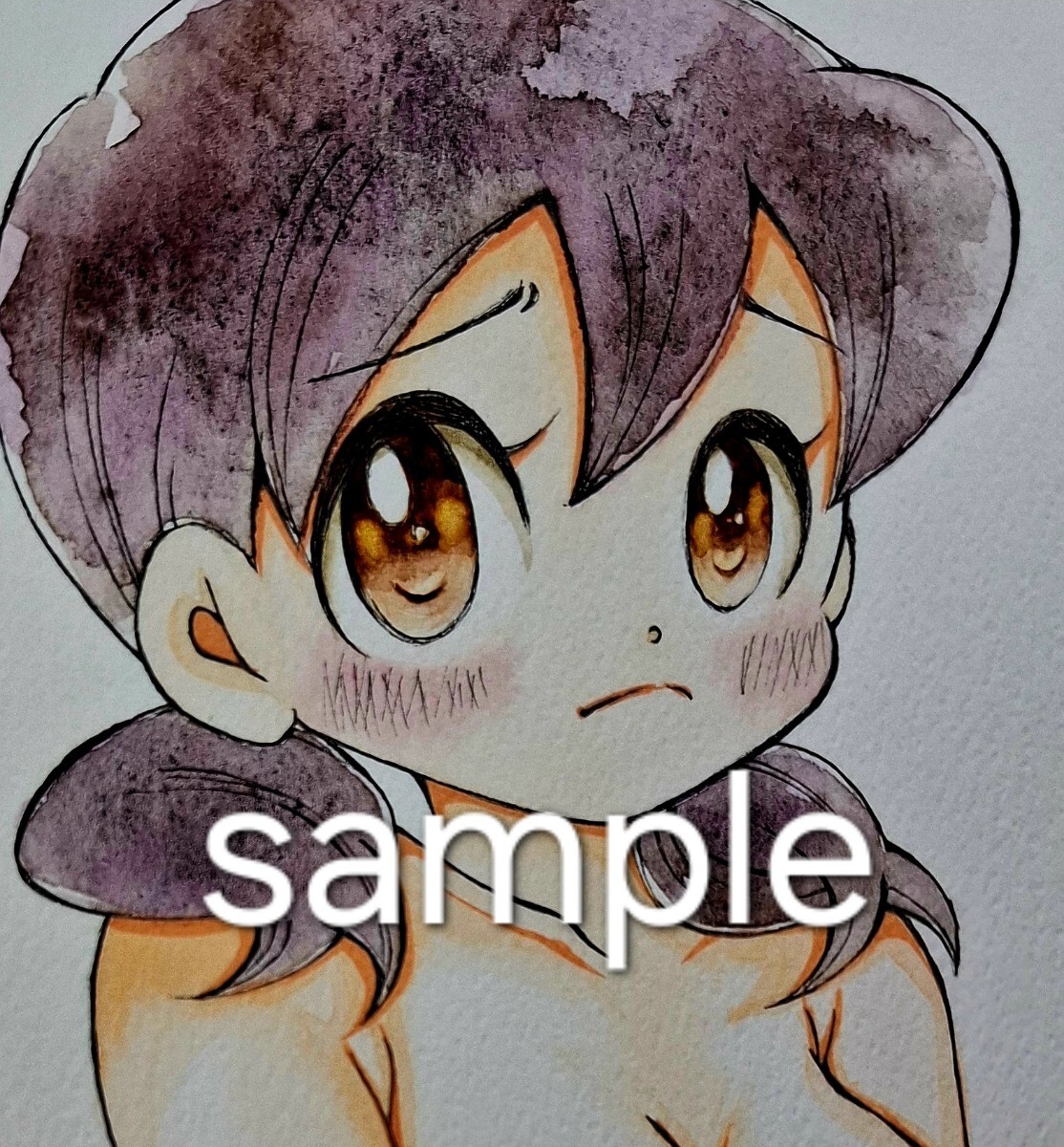 たんちゃん　手描き　イラストリクエスト 未使用】手描きイラスト/しずかちゃん/A5サイズの落札情報詳細 - Yahoo