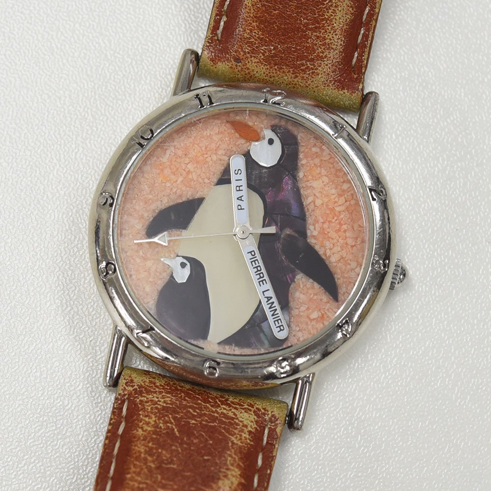 美品　希少　Pierre Lannier ピエールラニエ 腕時計 親子ペンギン 希少】Pierre Lannier ピエールラニエ 腕時計 親子ペンギン