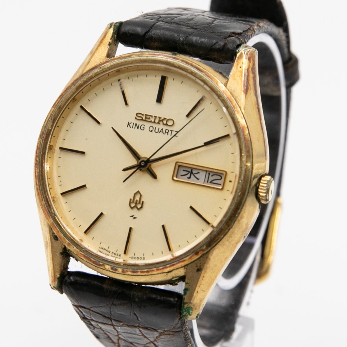 ◇希少 稼働 SEIKO KING QUARTZ 腕時計 デイデイト メンズ r