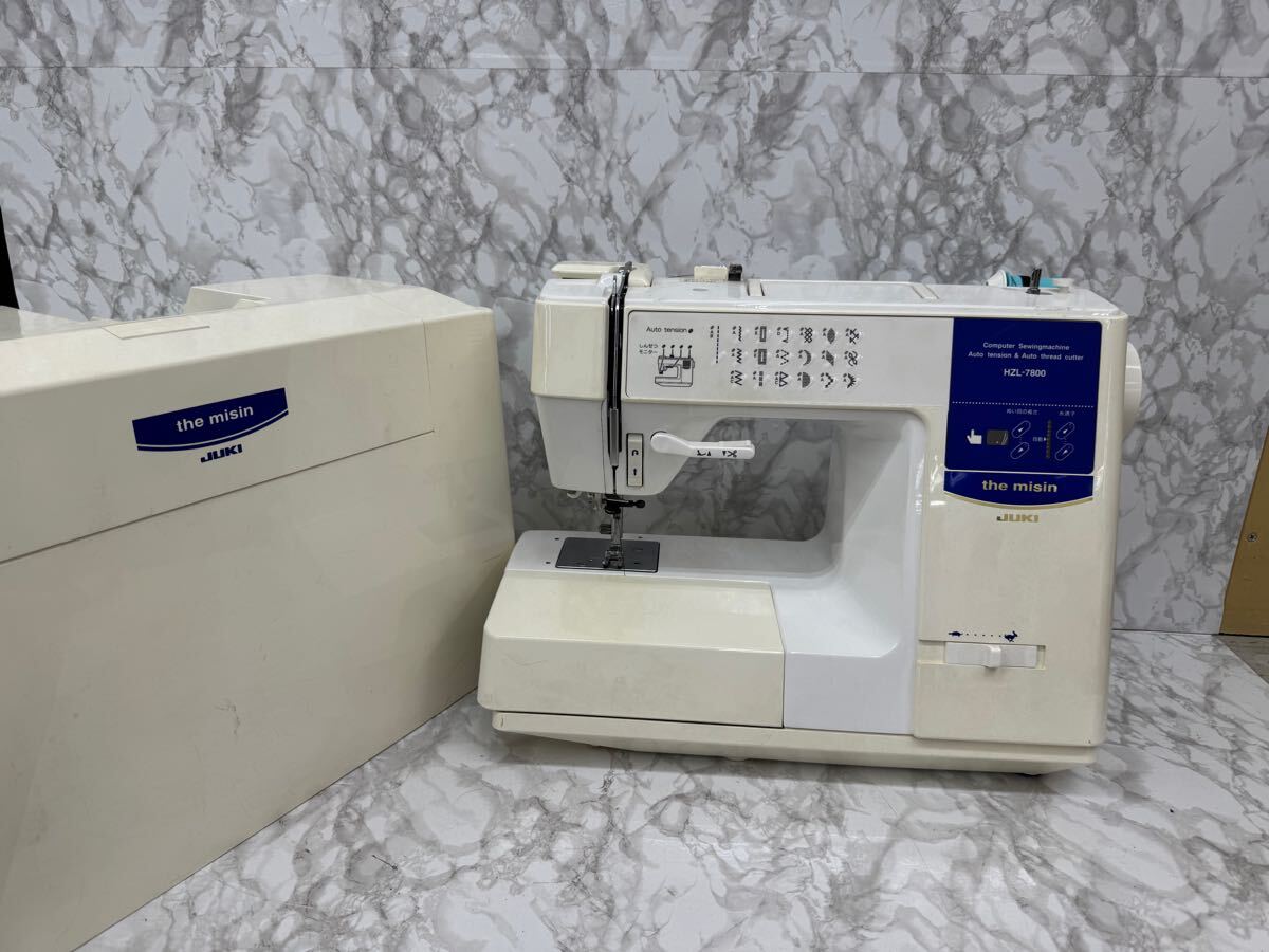 ジューキミシンJUKI HZL7800 清掃整備済みフットコントローラー付き ジューキミシンJUKI HZL7800 清掃整備済みフットコントローラー付き