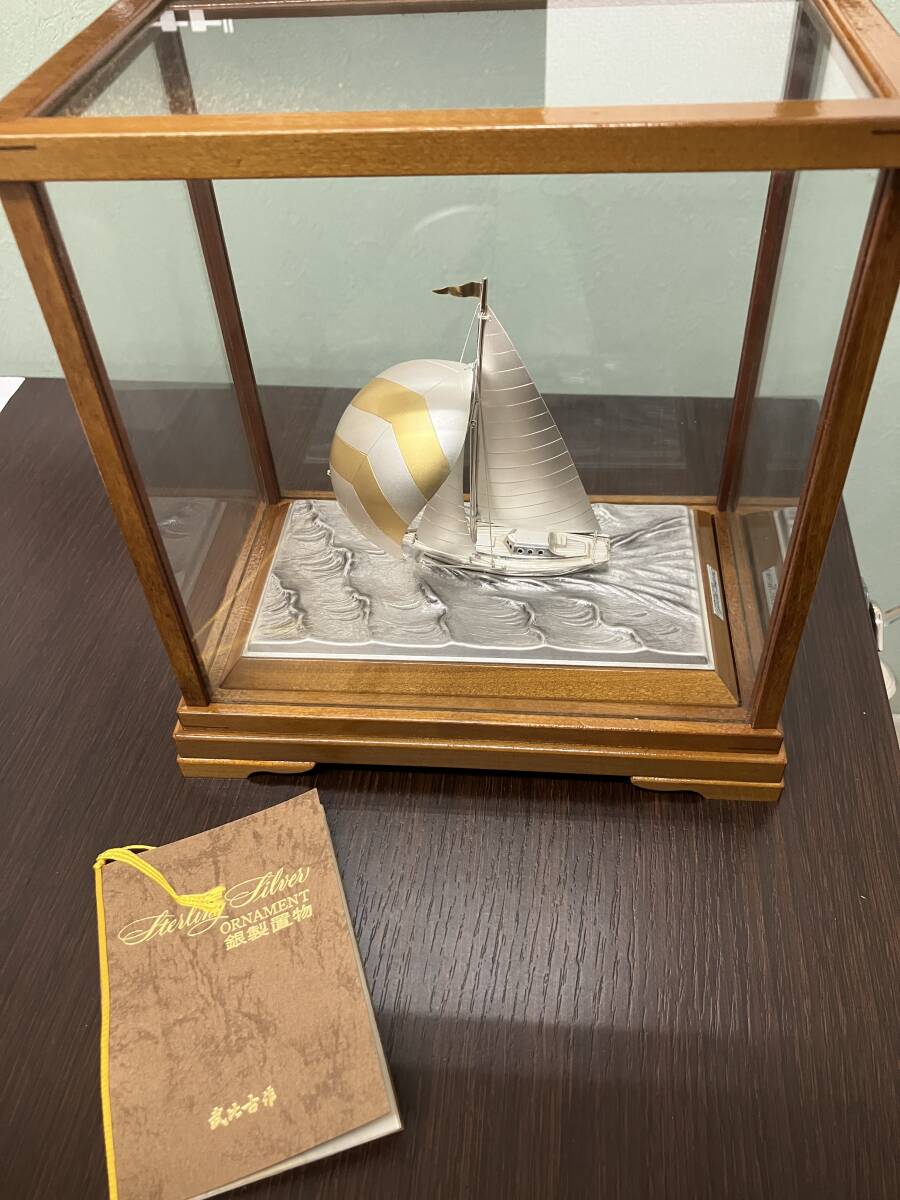 武比古　銀製 ヨット６号　スクーナー　SILVER985 スロープケース TAKEHIKO SILVER985 銀製 ヨット6号(スクーナー） スロープケース