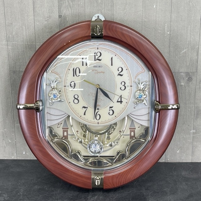 美品✨ SEIKO電波時計 ウェーブシンフォニー AM219B カラクリ