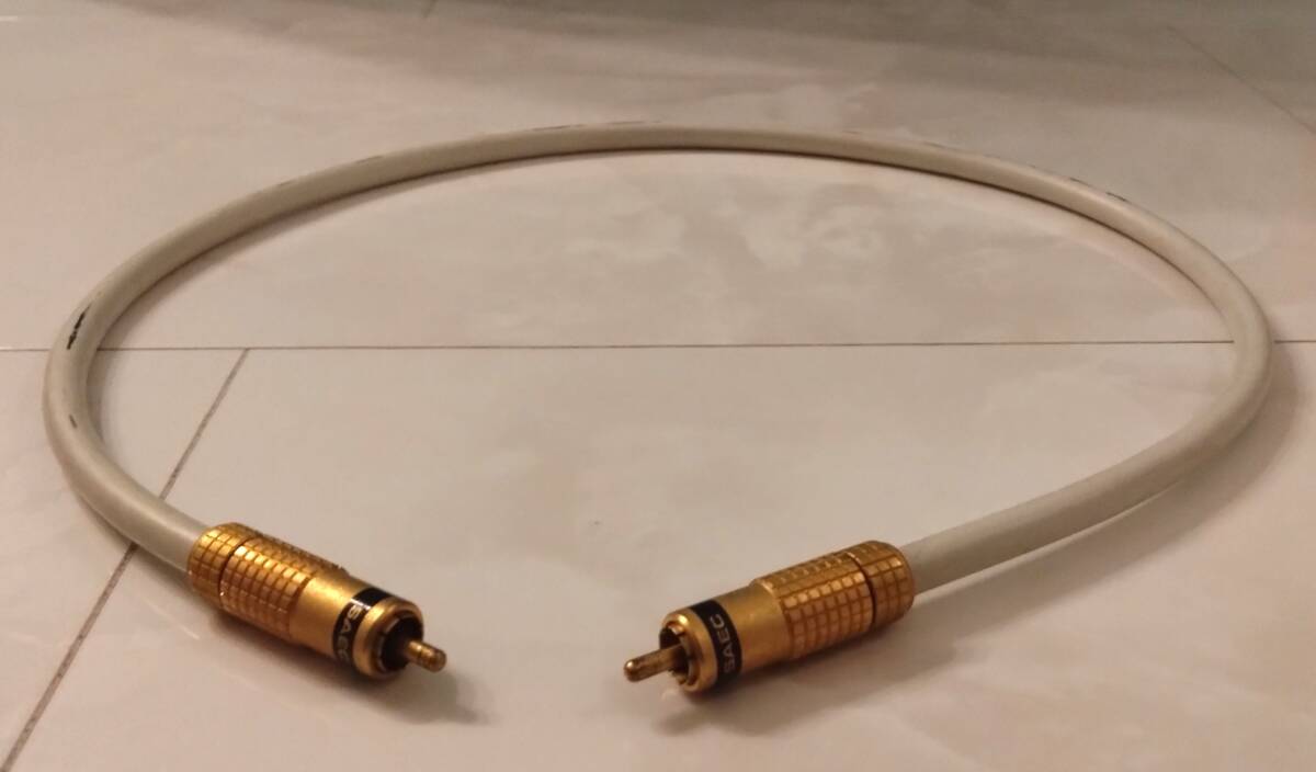 SAEC RCAケーブル 約0.7m STRESS FREE 6N HYBRID CABLE サエク ペア