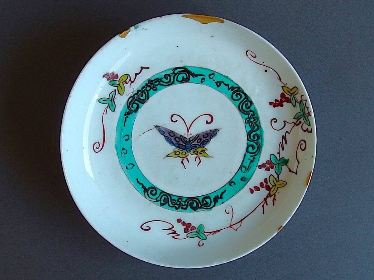 【武】古伊万里 藍柿右衛門大徳利　岩に草花図　美術品真作　箱付き 武】古伊万里 藍柿右衛門大徳利岩に草花図美術品真作箱付き