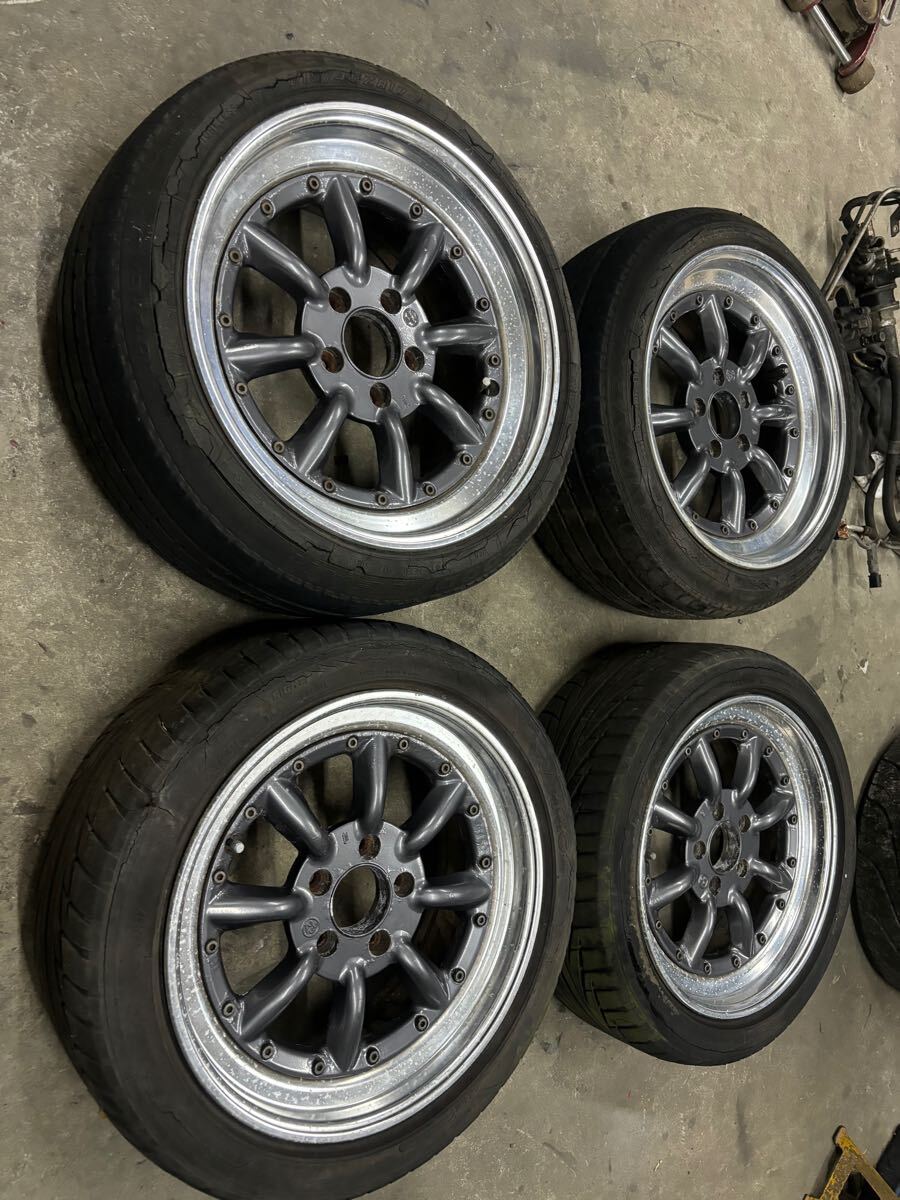 【やや傷や汚れあり】RS ワタナベ WATANABE rs-8 17インチ 7.5j +32 8.5j +32 PCD114.3 エンケイ ...