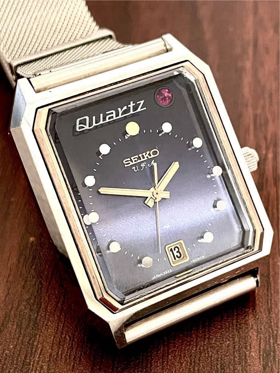 稼働品 セイコー SEIKO ☆ クォーツ v.f.a. VFA 3923-502A セコンド