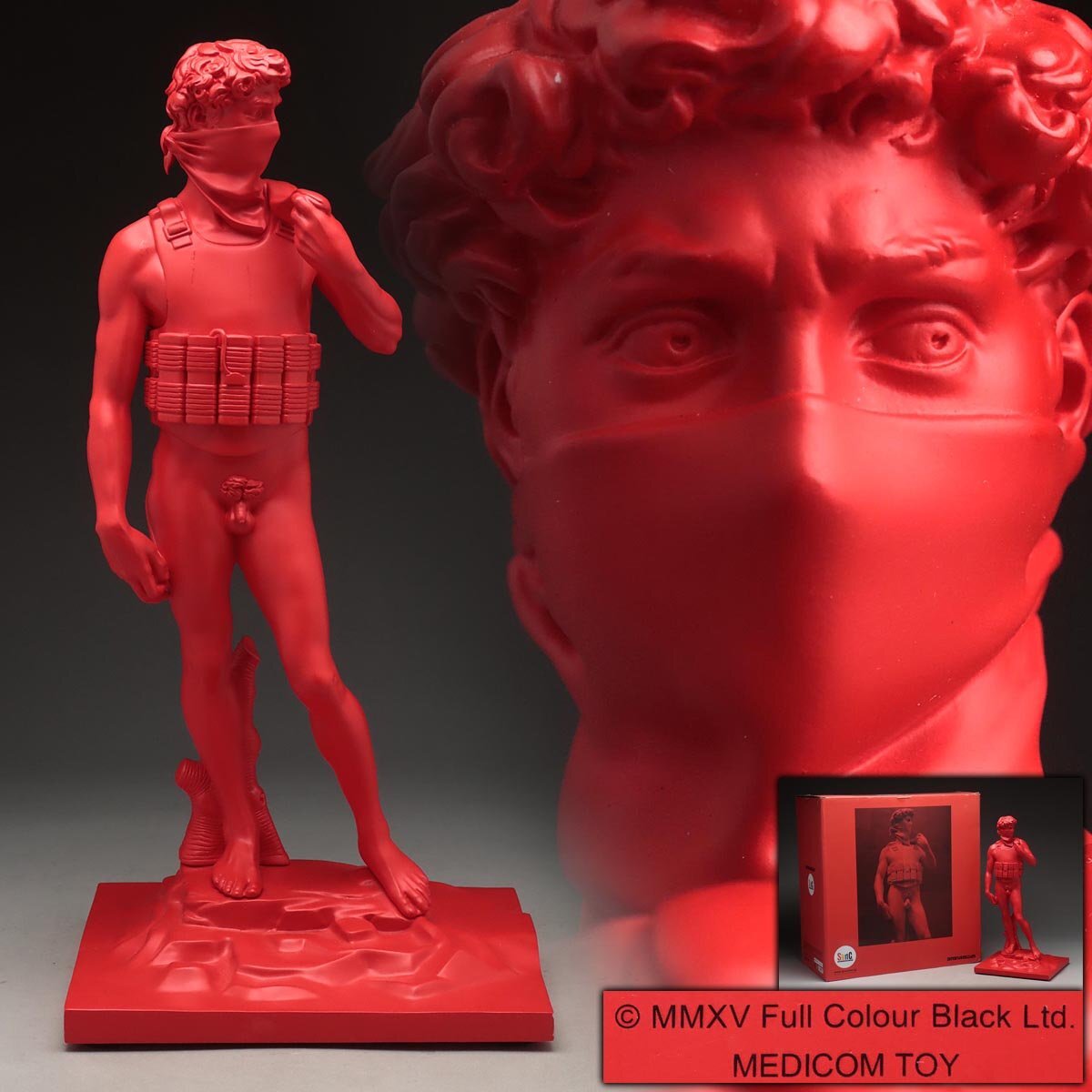 その他 Medicom Toy Banksy Suicide Man GESSO Ver Suicide Man Sculpture by Banksy: Medicom Toy x Sync