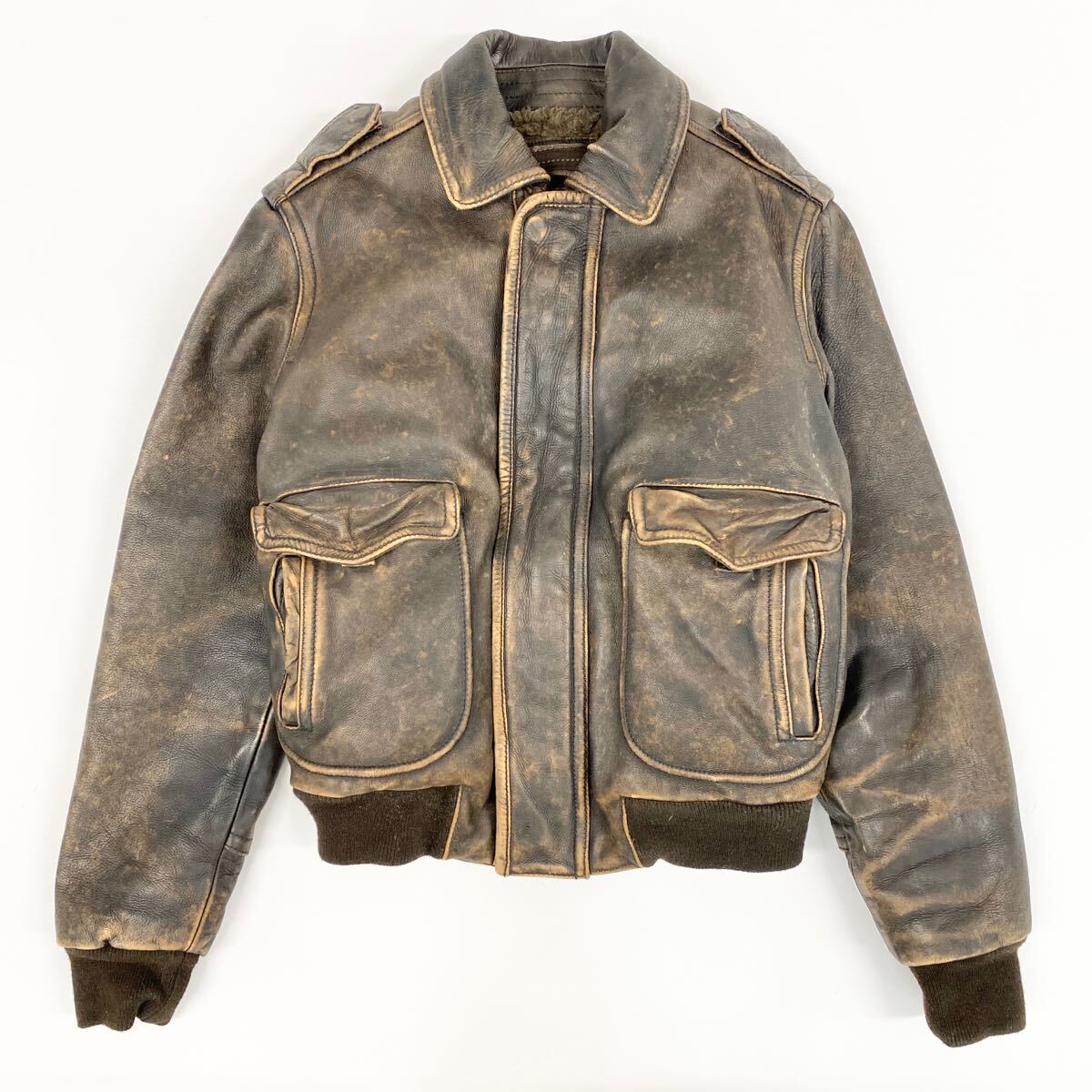 名作! 定価15万円 アバクロ最高峰【ABERCROMBIE&FITCH】襟ムートン  