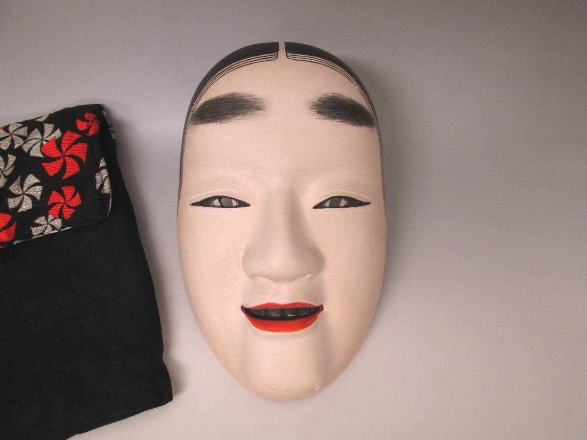 能面　ひょっとこ　木彫り 木彫り能面ひょっとこ16cm