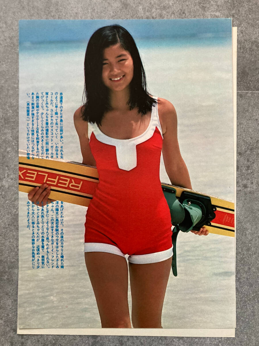 目立った傷や汚れなし】手塚さとみ 手塚理美 切り抜き 雑誌 希少