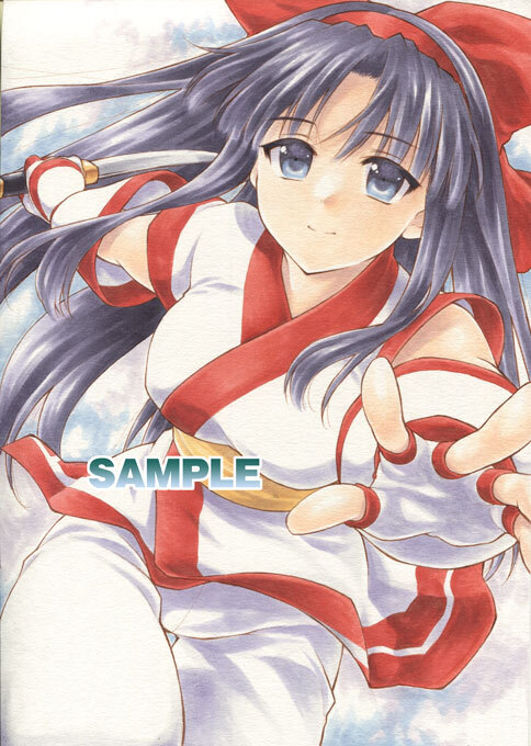 ナコルル 羅刹 サムライスピリッツ】直筆 手描きイラスト 色紙 同人