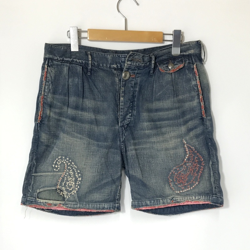 KAPITAL キャピタル ウール バンダナ ショート マフラー ペイズリー柄 KAPITAL キャピタル ウール バンダナ ショート マフラー