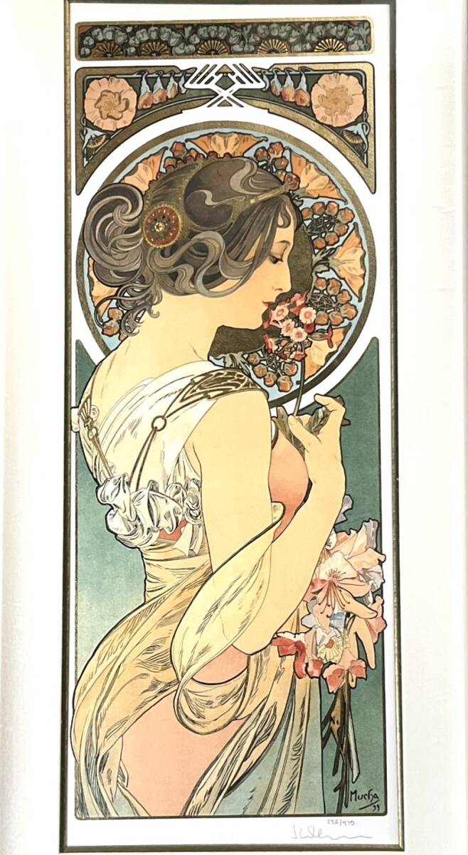 値下げ交渉可【おたからや美術画廊】アルフォンス・ミュシャ○ジョブ