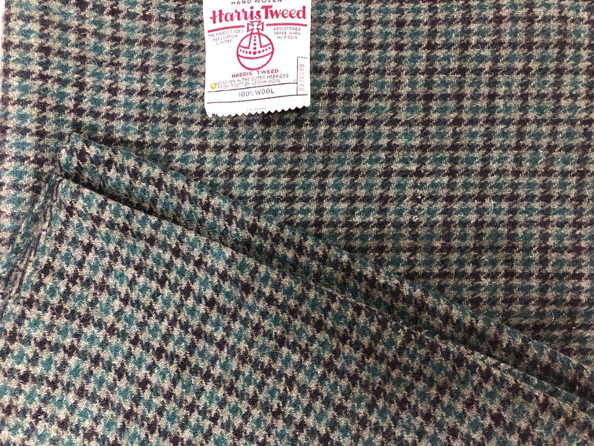 ハンドメイド*岡山デニム＆ハリスツイードのパッチワーク手提げバッグ⑨