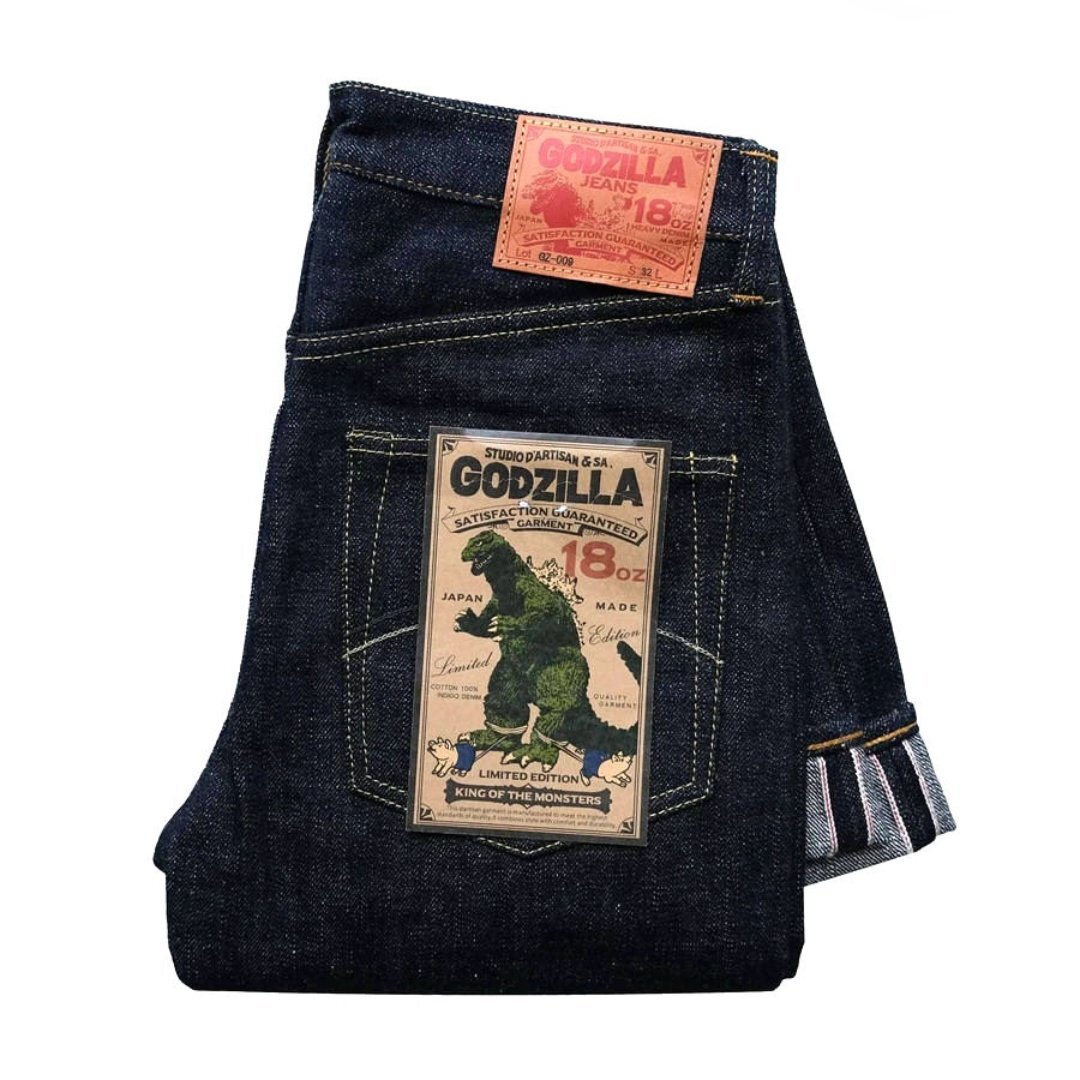 Studio Dartisan　ダルチザン　豚竹梅　M STUDIO D´ARTISAN ダルチザン 干支ジーンズ 牛年プリント 33