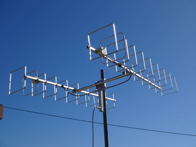 未使用】430Mhz 7エレ キュビカルクワッド（CQ）アンテナ 自
