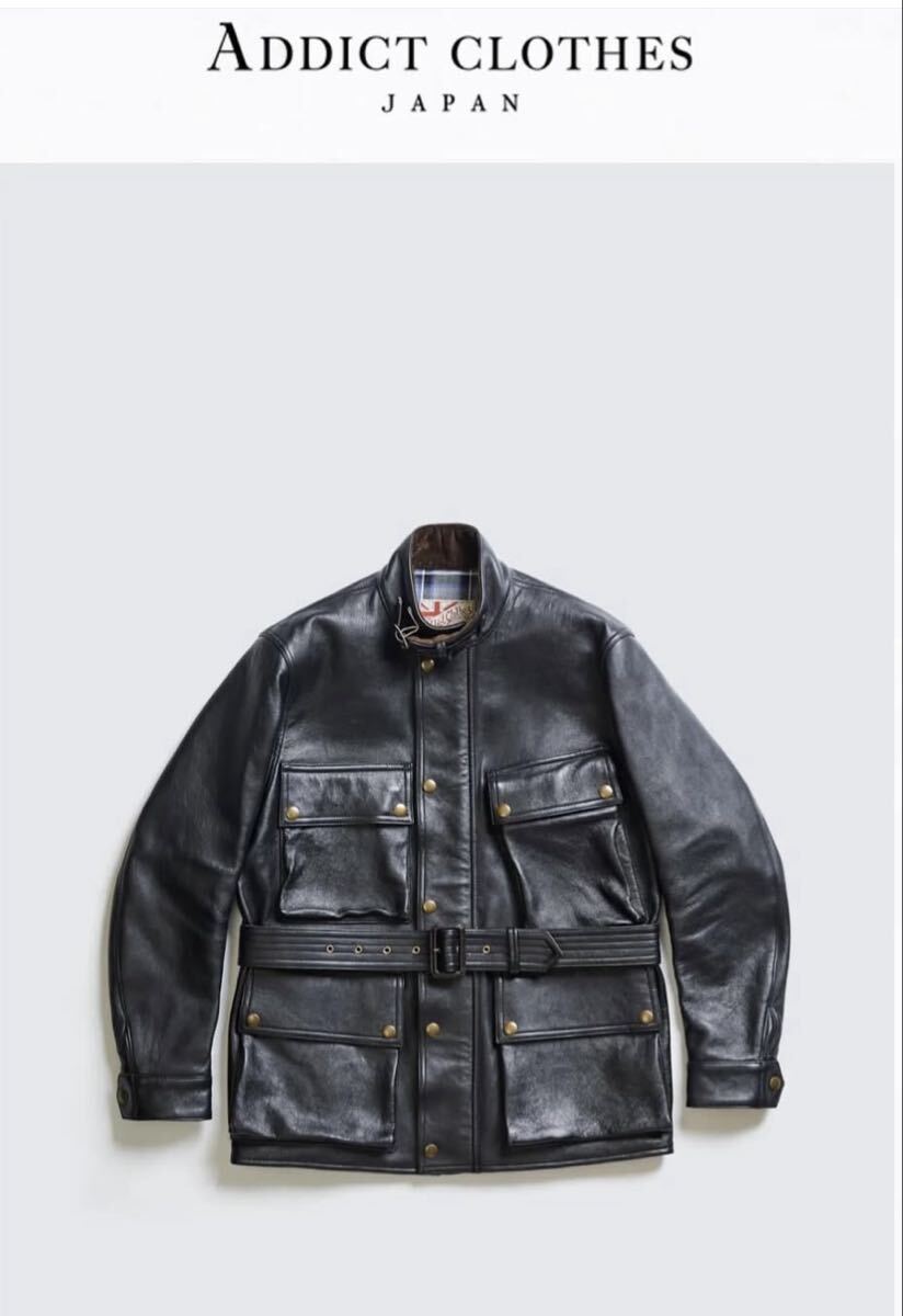 アディクトクローズ ライダースジャケット AD-02 42　シープ ADDICT CLOTHES JAPAN, アディクトクローズ ジャパン