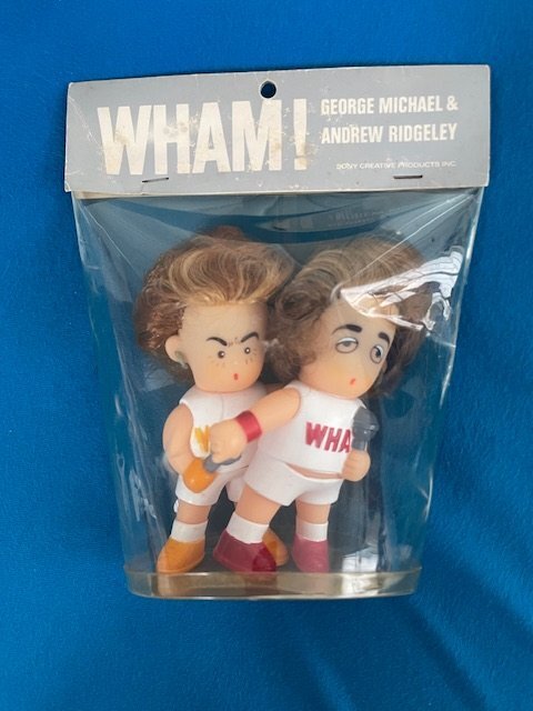 3/202 【中古品】WHAM/ワム ソフビ人形 2本セット ジョージ・マイケル