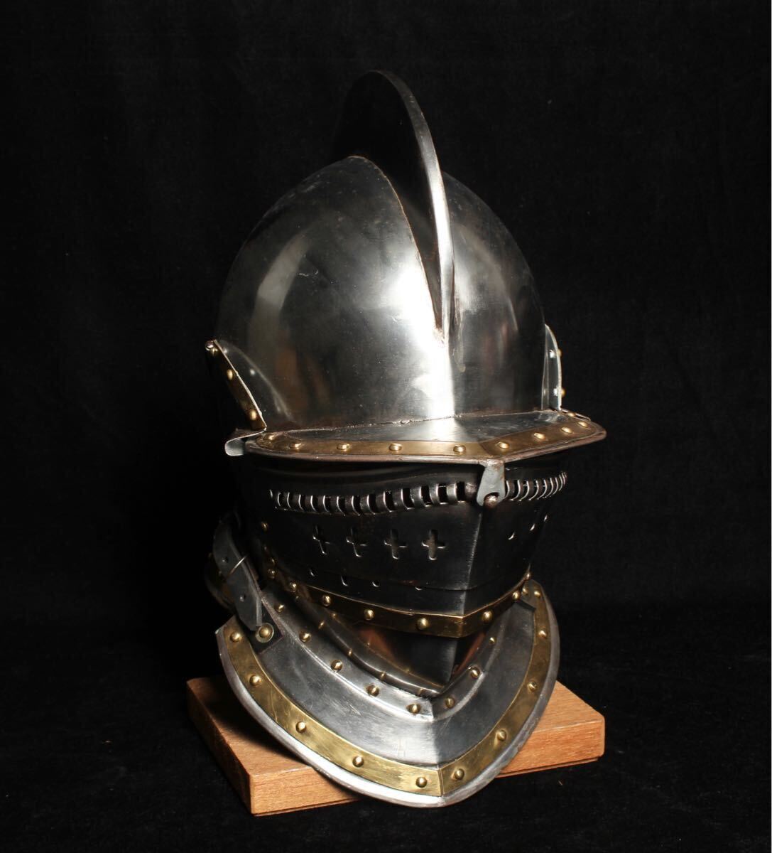 《心》 西洋甲冑 プレートアーマー 鎧騎士 ナイト 槍付き 等身