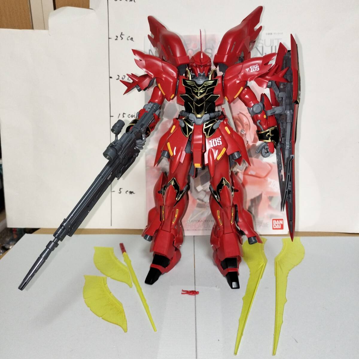 HGネオジオング RGシナンジュ 組み立て済み（ジャンクの落札情報詳細