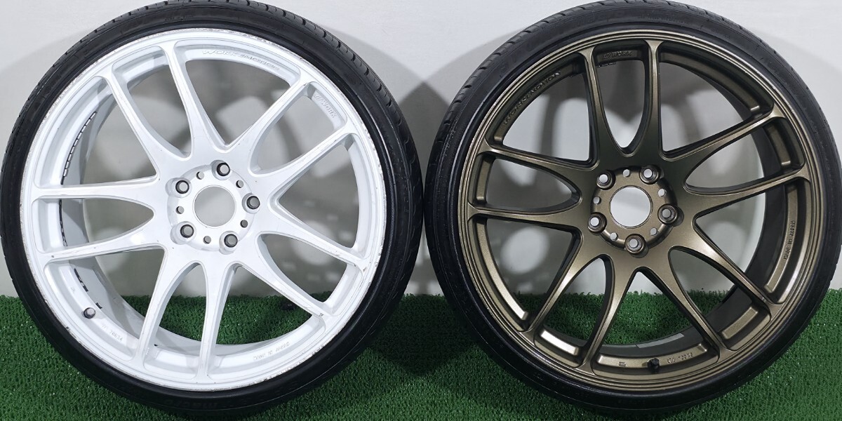 Work Kiwami Rx7 【やや傷や汚れあり】WORK emotion ワーク エモーション CR極 kiwami 19インチ タイヤホイール PCD114.3 9 ...