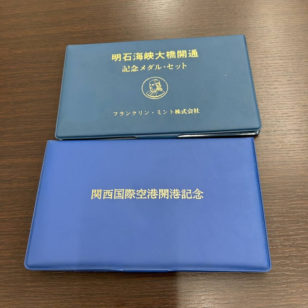 20771 明石海峡大橋開通記念メダル フランクリンミント 1998年 1994年9月 関西国際空港開港記念 純金仕上げ純銀製 プルーフ硬貨の1番目の画像