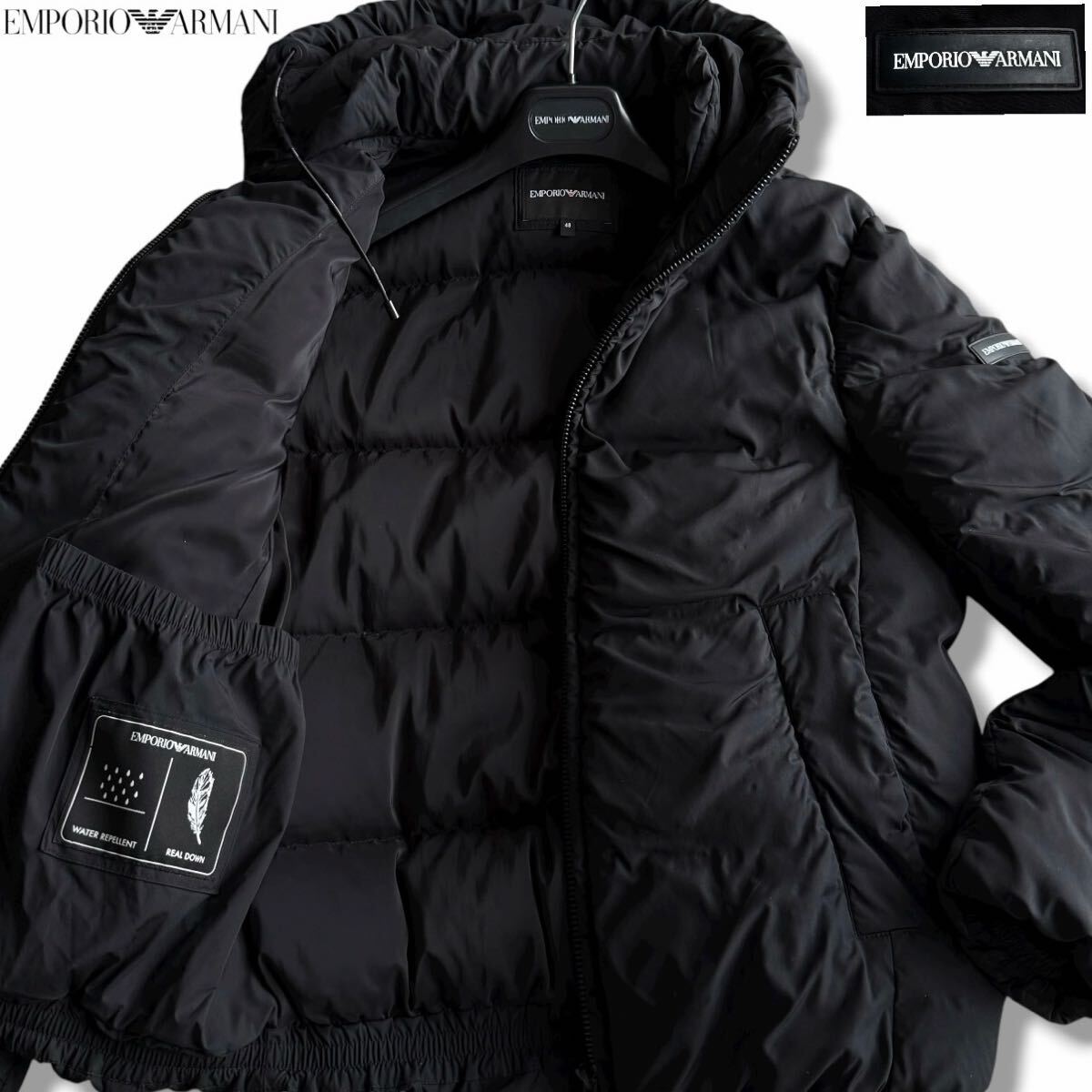 極美品/Lサイズ○EMPORIO ARMANI エンポリオアルマーニ シープスキン 