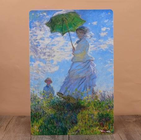 新品】油絵 風景画『クロード・モネ*模写 サン＝ジェルマンの森の中で