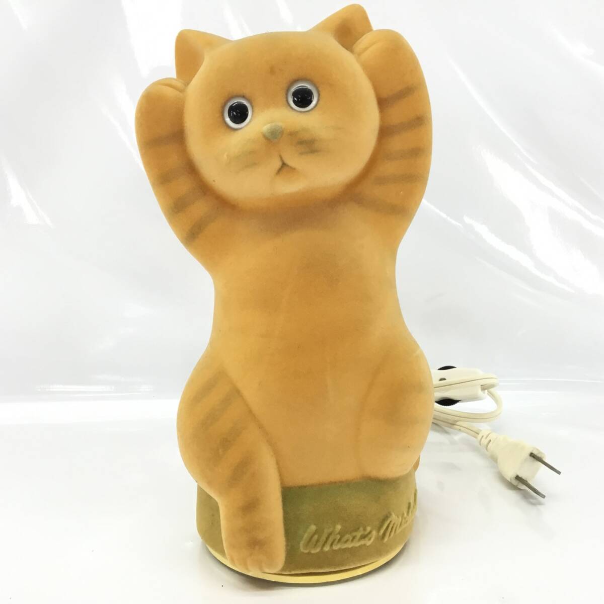 中古】ホワッツマイケル 猫 ねこ 陶器製 オルゴール What's Michael