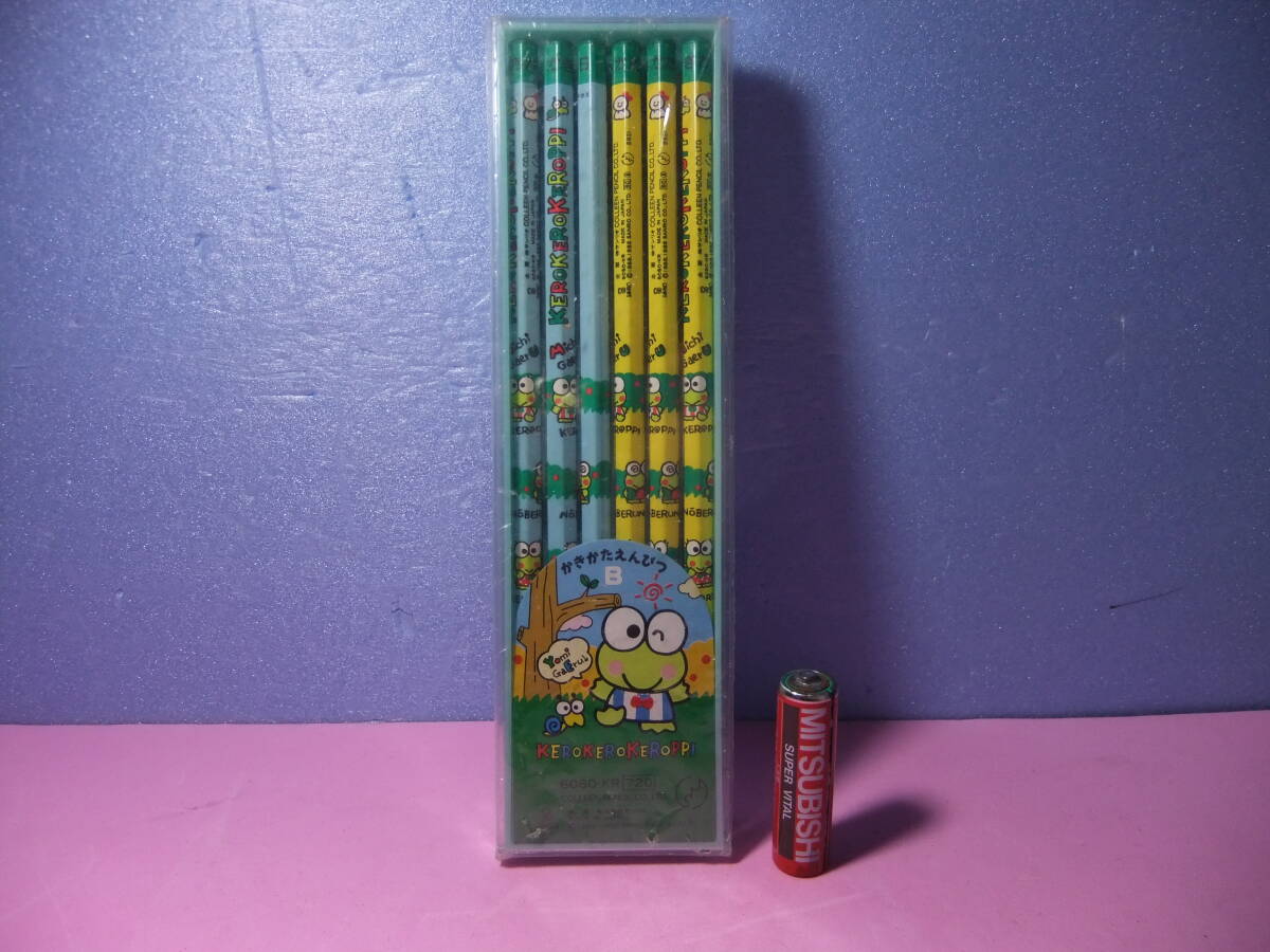 1990年 けろけろけろっぴ 二段式 缶ペンケース 筆箱 スチール 昭和