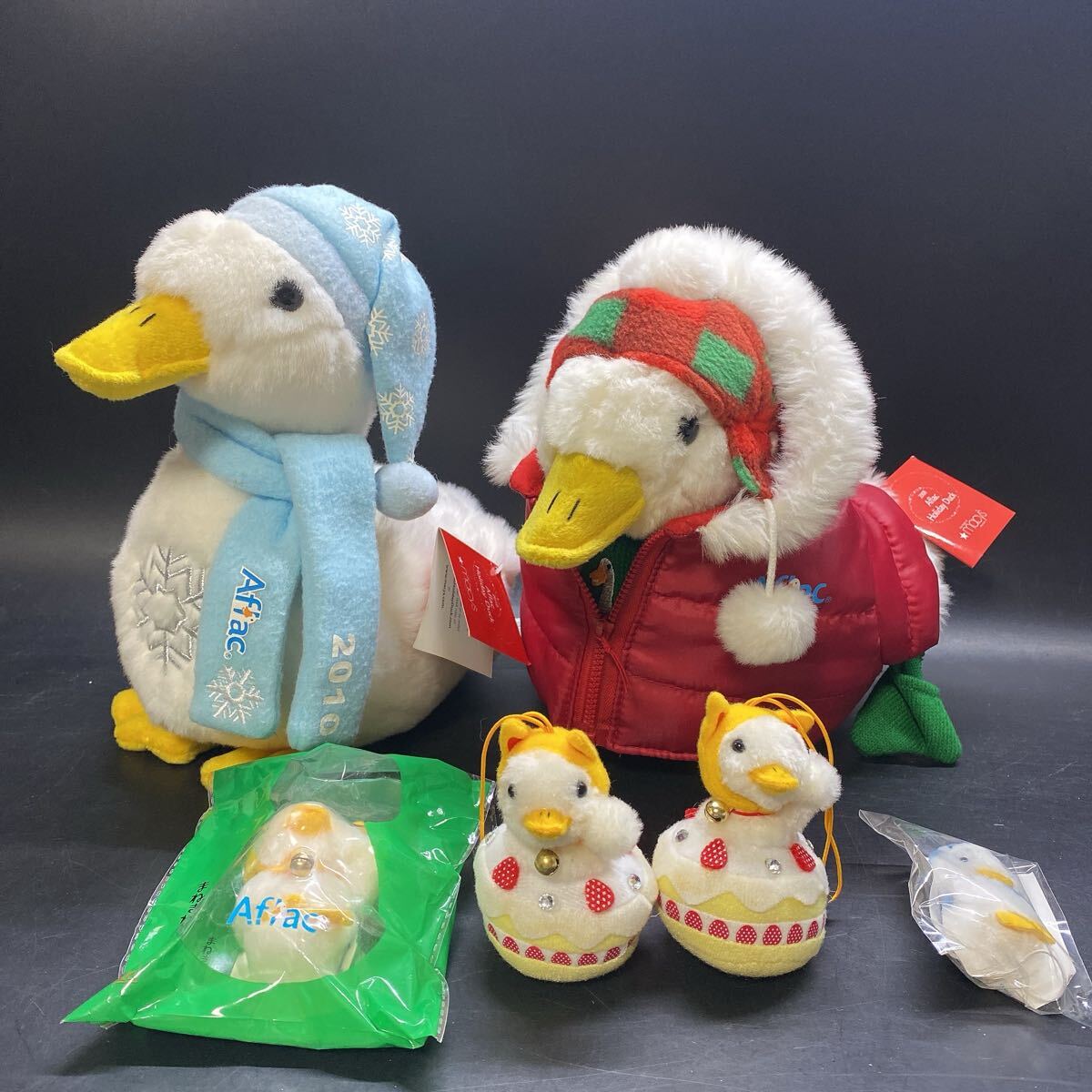 新品】企業物：非売品 AFLAC アフラック ちびダック ぬいぐるみ たまご