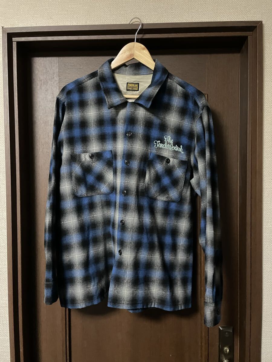 キムタク着用TENDERLOINテンダーロイン 07AWウールチェックシャツ木村
