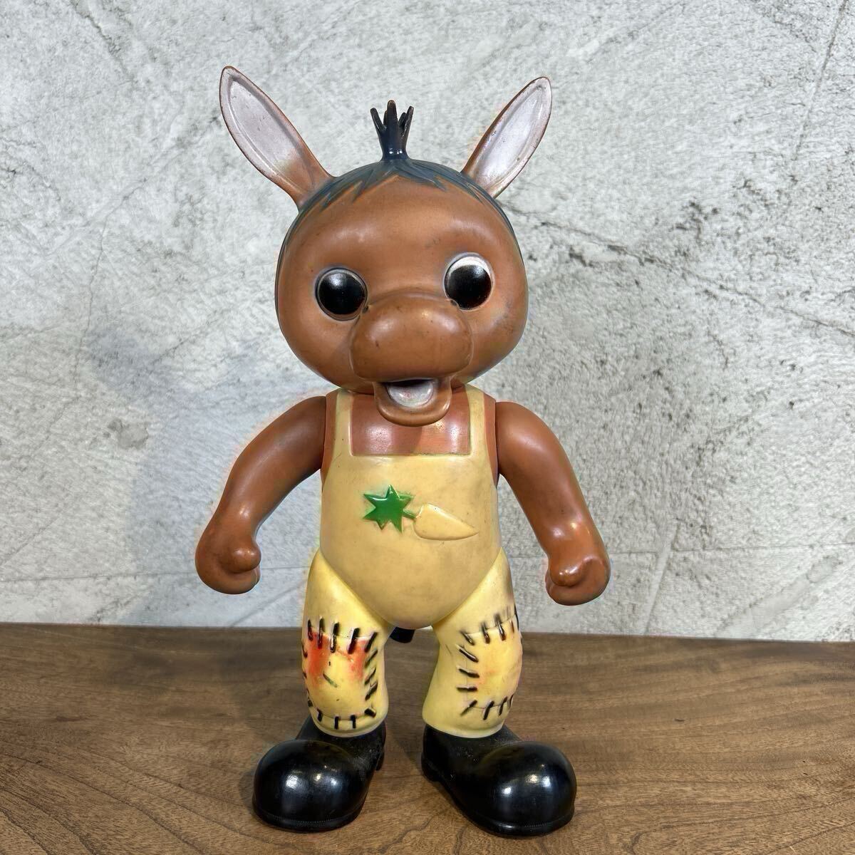 ロバくん ニッコー ソフビ 当時物 おはよう 中古当時物 高さ約30 