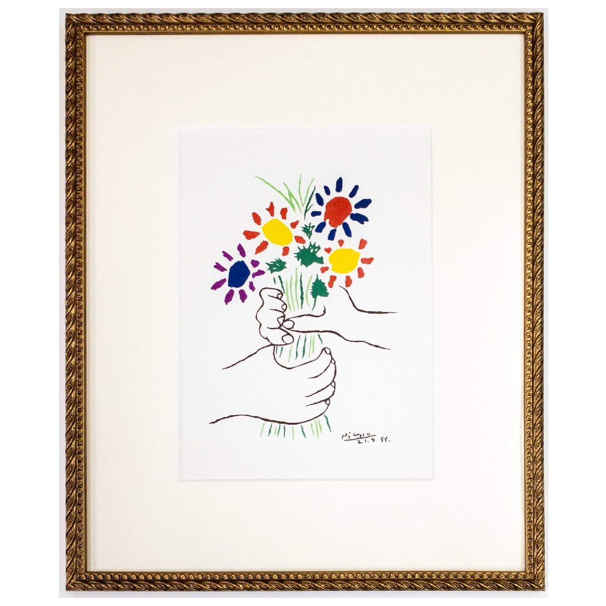 ピカソ Pablo Picasso パブロ・ピカソ シルクスクリーン 34/40 直筆