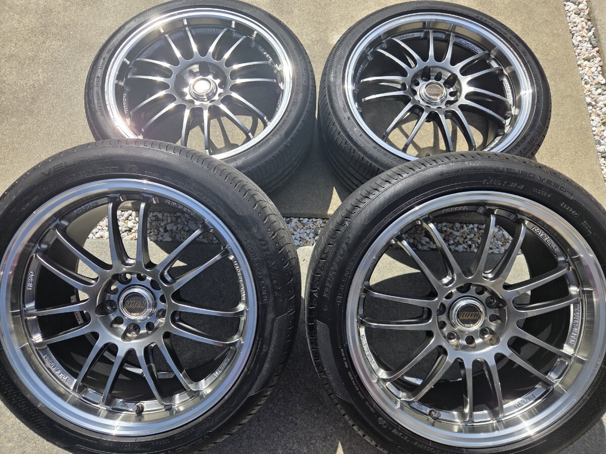 WORK KF 9j 18インチ アルミ チェイサー マークII WORK ワーク VS-KF メッキ 18インチ 9J +38 10J +33 PCD114.3 5穴 深