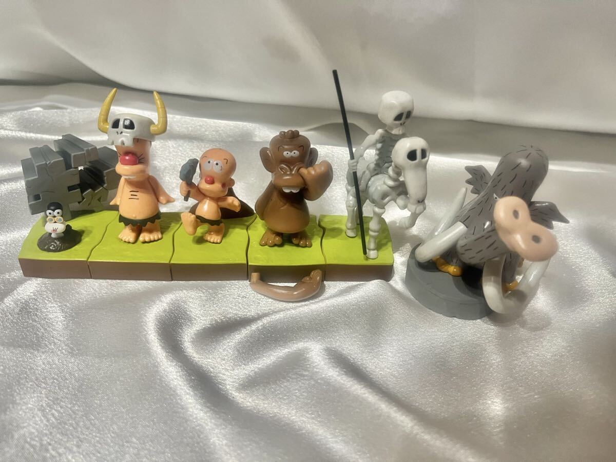 中古】はじめ人間ギャートルズ マンモス & 母ちゃん フィギュア レール
