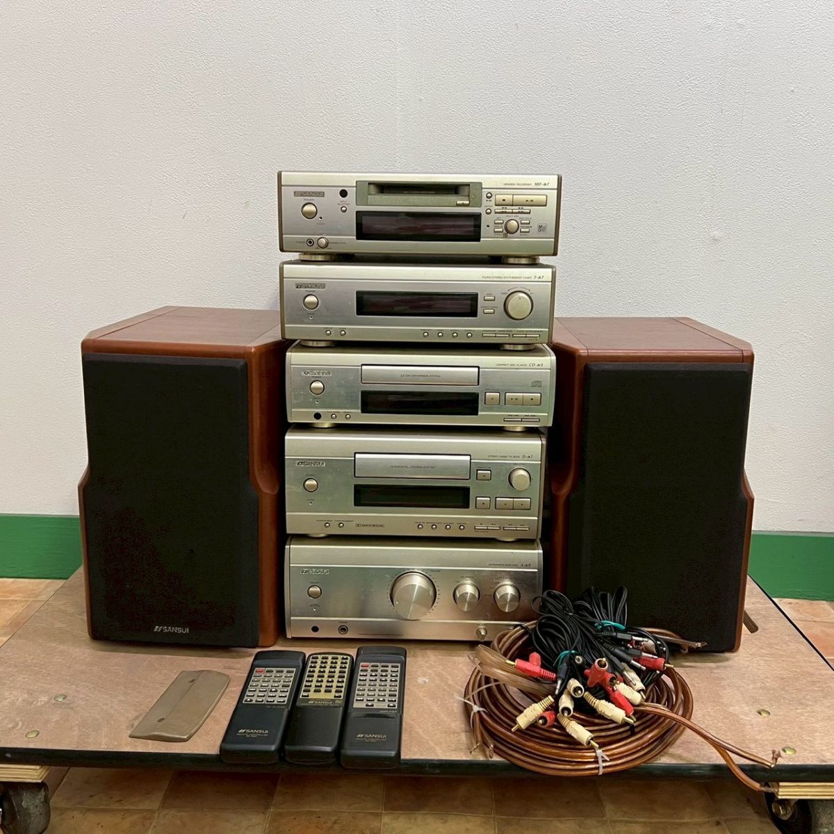 中古】山水電気 SANSUI サンスイ システムコンポ T-700Di/A-700Di/D