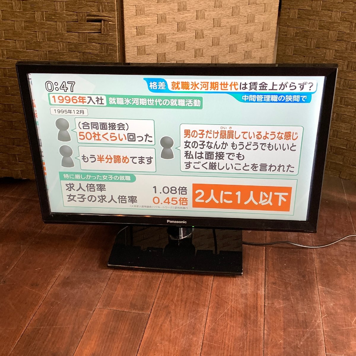 動作未確認】【18-153】Panasonic Piedra ピエドラ TH-8U4 8型