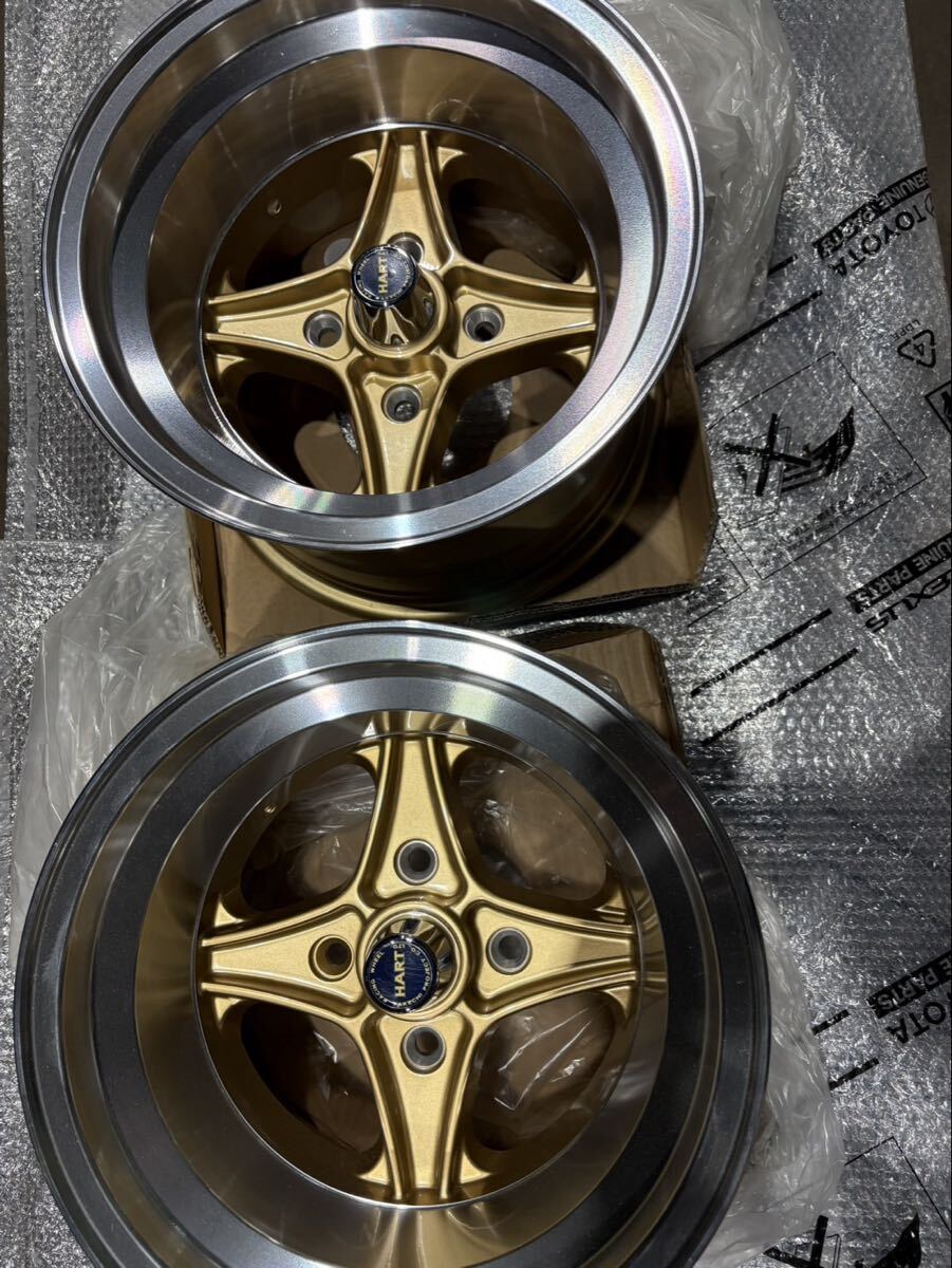 新品】復刻版レーシングハート 14インチ 10J -36 PCD114.3 4穴 2本 旧