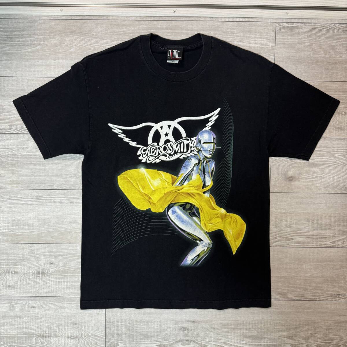 00s ビンテージ エアロスミス 黒 Tシャツ M 00s 古着 ヴィンテージ エアロスミス Aerosmith ツアーT メルカリ