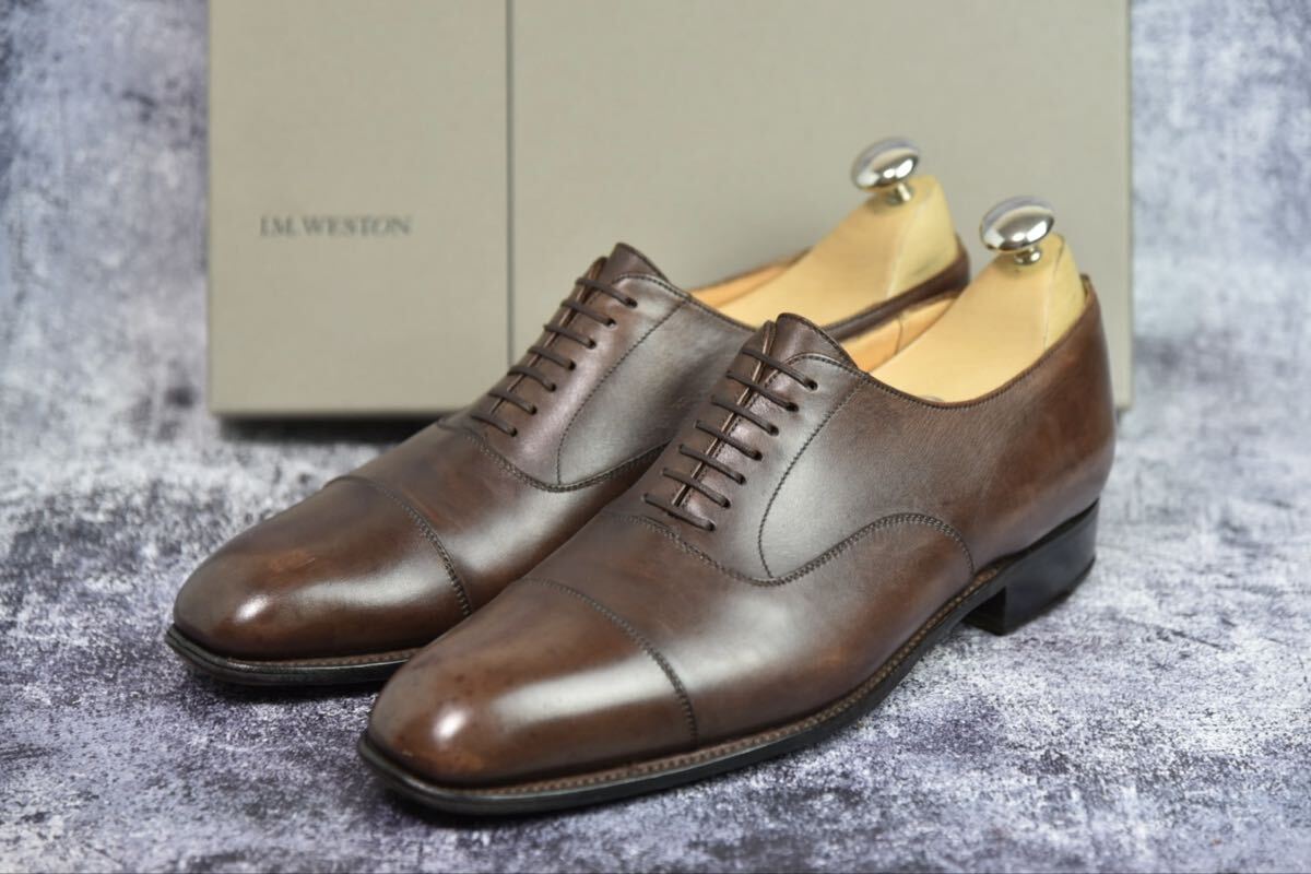 1円売り切り! J.M.WESTON JMウエストン 300 ストレートチップ 7.5C 
